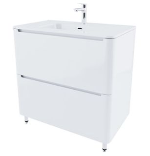 Напольная тумба с раковиной IDDIS Edifice EDI80WFi95K 80см белый